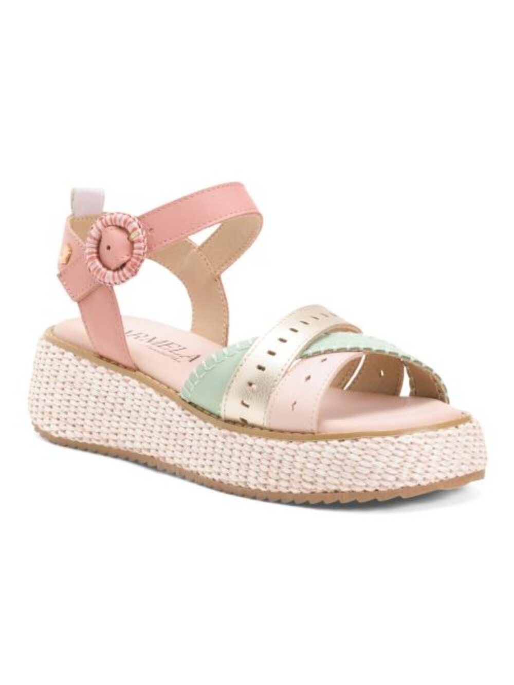 CARMELA Made In Spain Leather Multi Band Platform Sandals